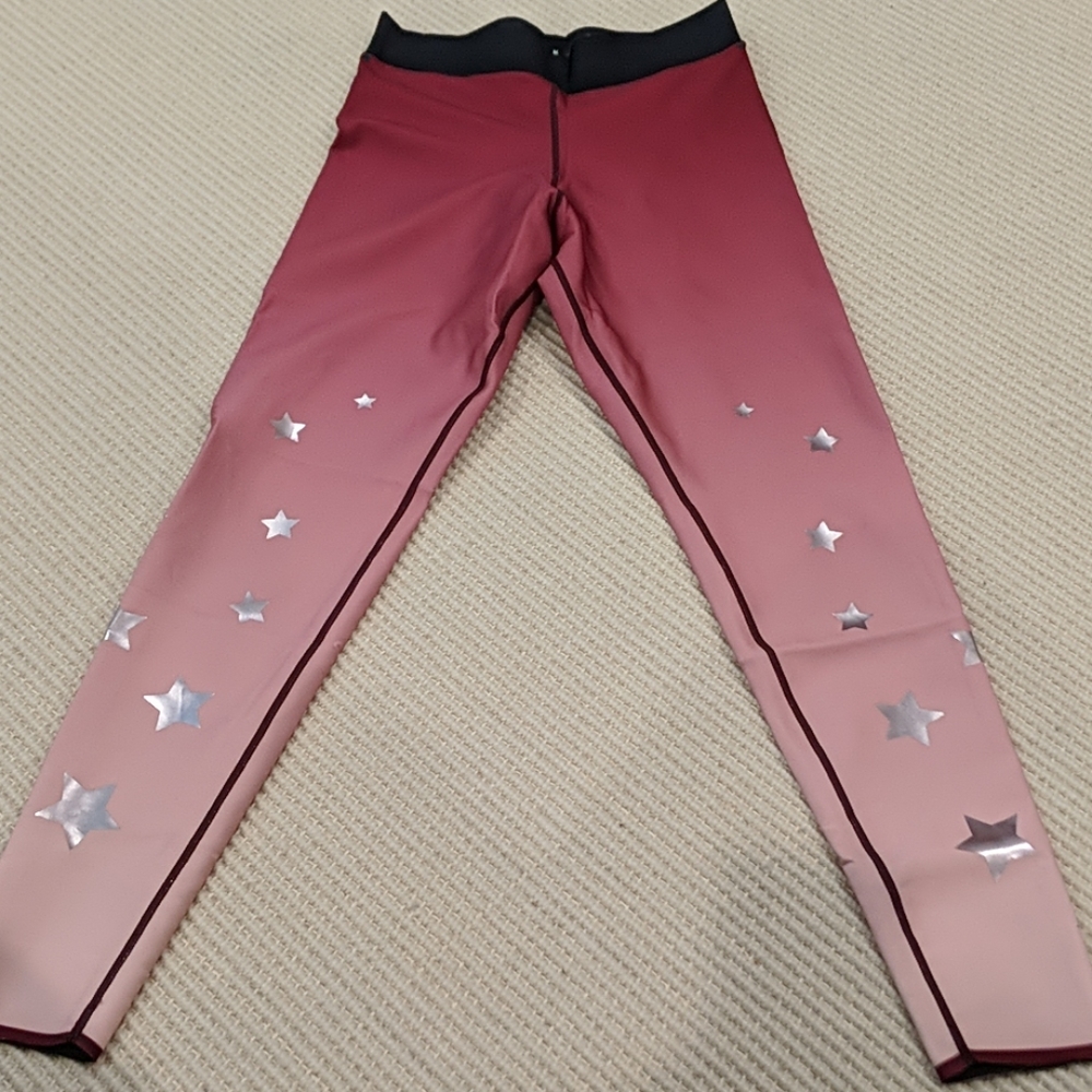 Ultracor pink ombre star leggings size medium